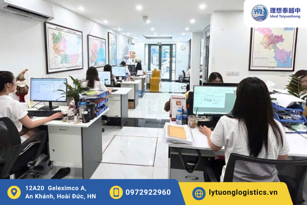Logistics Lý Tưởng Việt Nam có văn phòng chính và hệ thống kho bãi ở Trung Quốc và 2 miền Nam- Bắc Việt Nam